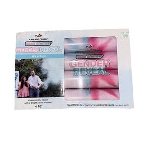 Tulip Color Rush Gender Reveal It's a Boy Blue Powder Cannons 4pc Set